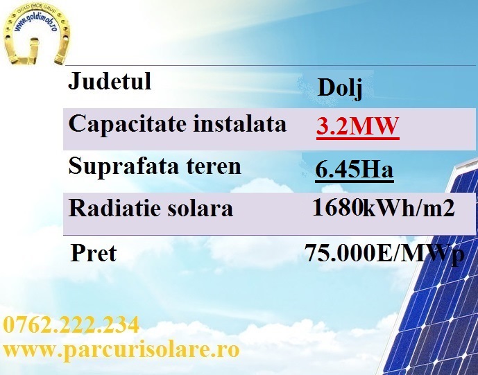 centrala solara 3.2 mw dolj