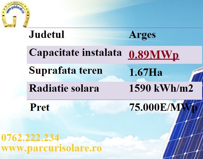 parc solar 0.89 mw romania